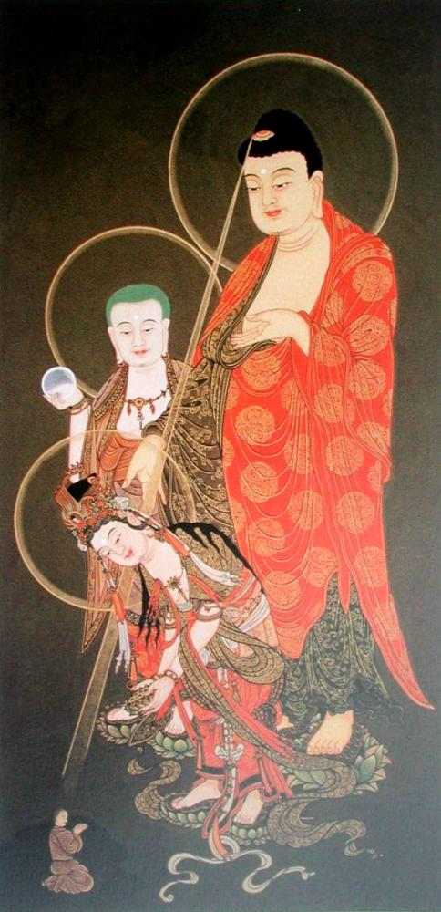 地 藏 王 菩 薩 、釋 迦 牟 尼 佛 、觀 世 音 菩 薩