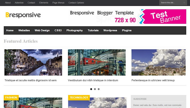 Magazine Premium Blogger template