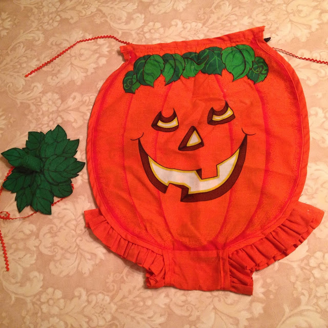 vintage Halloween, Vintage Halloween Costume, pumpkin costume
