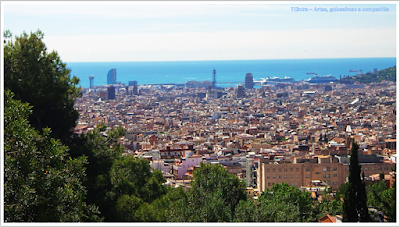 Barcelona; Conhecendo a Europa; sem guia; turismo na espanha; Park Guell; Vista de Barcelona