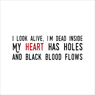 This love, this hate, is burning me away, i look alive, i am dead inside, my heart has holes and black blood flows