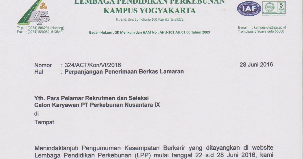 Lowongan kerja Terbaru PT Perkebunan Nusantara IX (Persero 