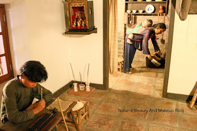 The lifesize replica of Chinese fisherman's lifestyle display at Macau Maritime Museum