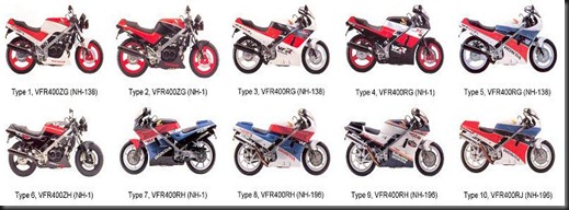 honda VFR400ZG-H RG-J NC21 NC24