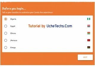 Jumia One App - Select Country