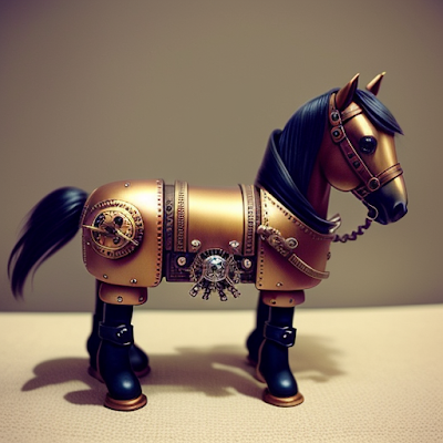 Steampunk Horse Statue Miniature 3D amazingwallpapersa blogspot com (17)