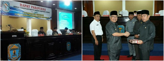 Lima Ranperda Disampaikan Pemkab Kerinci  ke DPRD