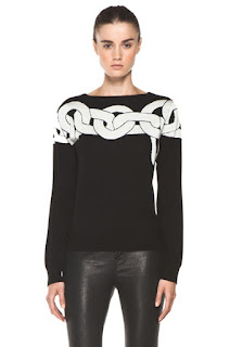 diane von furstenberg chain pattern jumper, chunky chain, diy