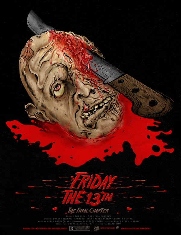 Cavity Colors Debuting New 'Jason Lives' Shirt And 'The Final Chapter' Poster This Friday The 13th