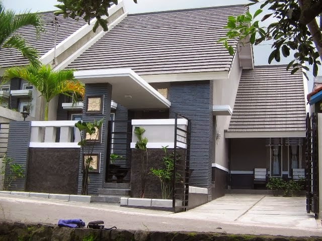 Desain Rumah  Dot Perpaduan Warna  Rumah  Minimalis Abu  Abu 