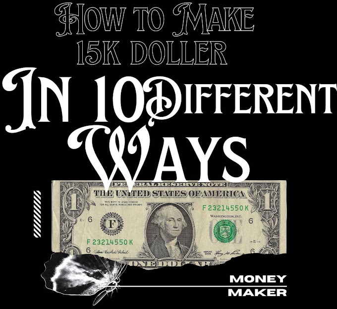 How to Make 15k Doller In 10 Different Ways In A Day. Full Explaination With Money Making Mind