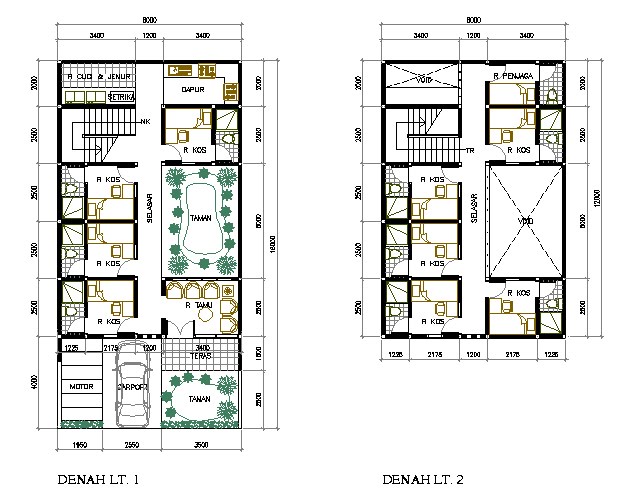  Desain  dan Denah Rumah  Minimalis