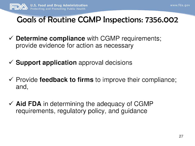 FDA Approaches to GMP Inspection Guidelines