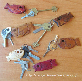 брелочки для ключей из дерева