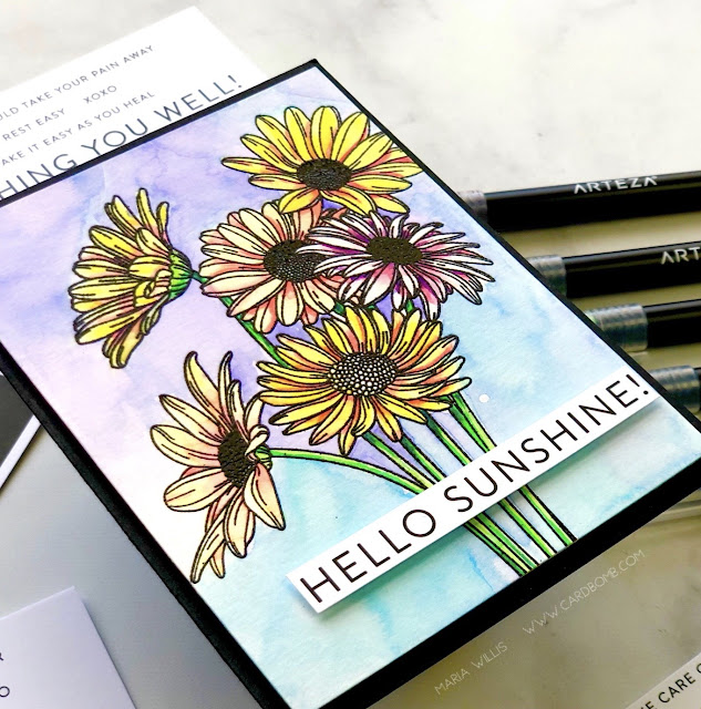 Cardbomb, Maria Willis, Simon Says Stamp, #cards, #stamps, #ink, #paper, #papercraft, #craft, #create, #handmade, #handmadecards, #arteza, #flowers, #art, #color, #watercolor, 