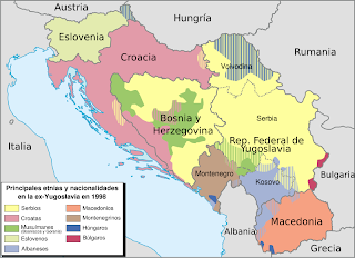 X q tengo de todo menos caspa: 3. Yugoslavia: mapa.