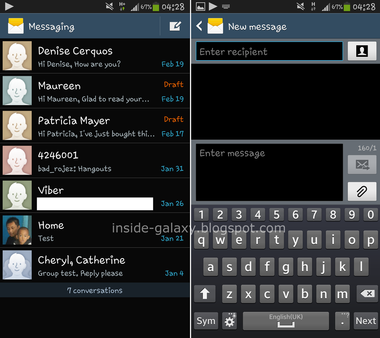 Inside Galaxy: Samsung Galaxy S4: 4 Methods to Send a Message