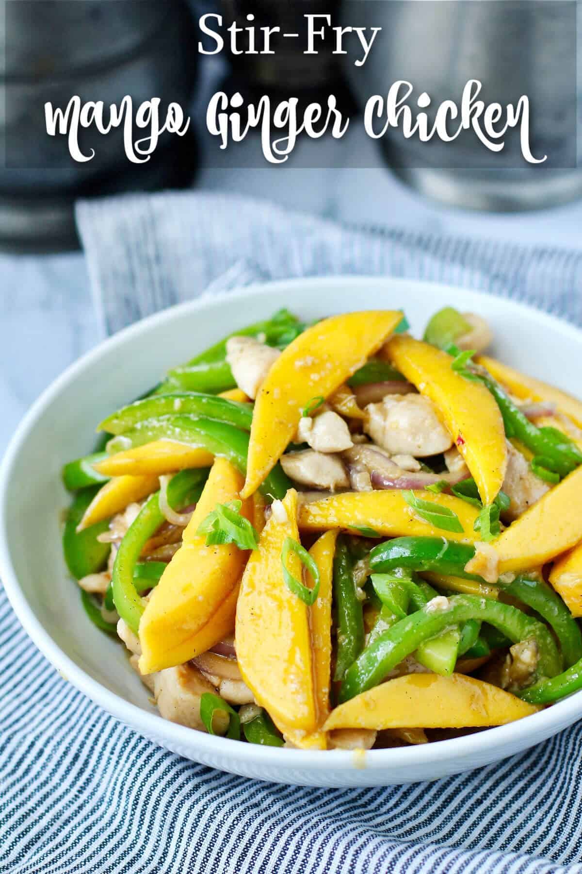 Honk Kong Style Stir-Fry Mango Ginger Chicken