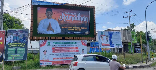 Sejumlah Baliho Raksasa Muallim Tampa Mejeng di Pusat Kota, Merubah Atmosfer Opini Politik Sinjai