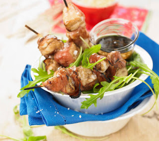 Monkfish and Parma Ham Brochettes Recipe