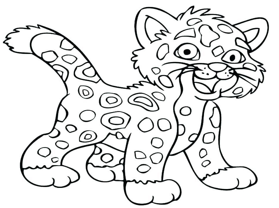 beautiful tiger coloring page