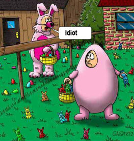 Funny Easter Bunny Cartoon Cards Picture