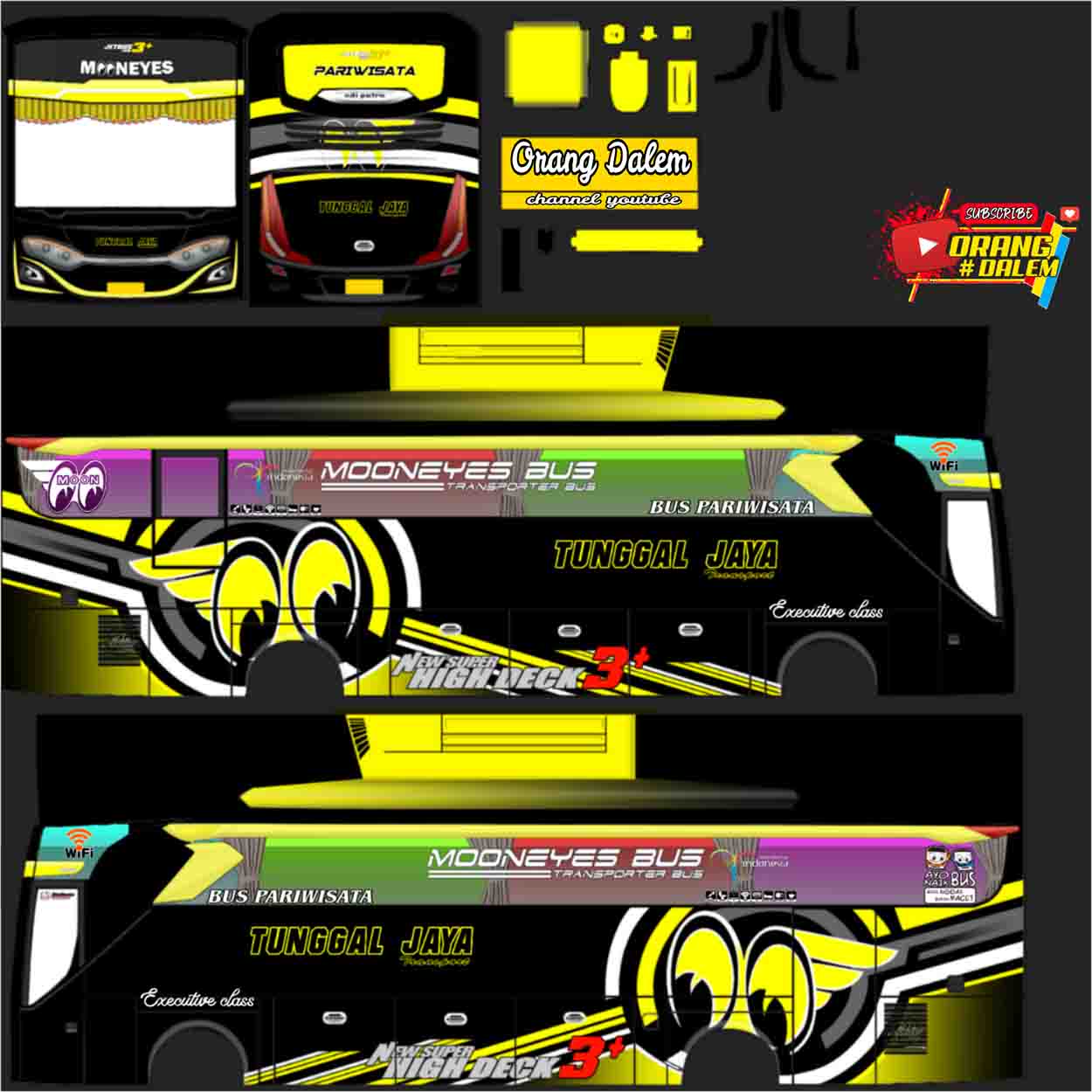 livery bussid tunggal jaya mooneyes terbaru