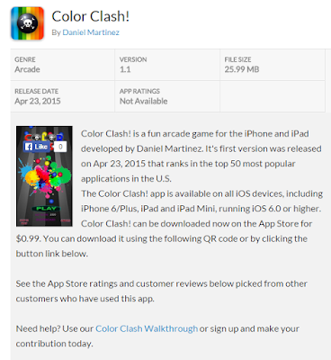 AppsMeNow review on Color Clash!