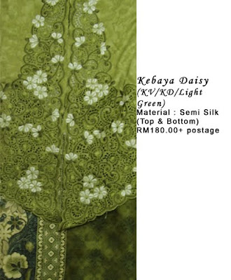 RM180 + P&P - Kebaya Daisy Light Green