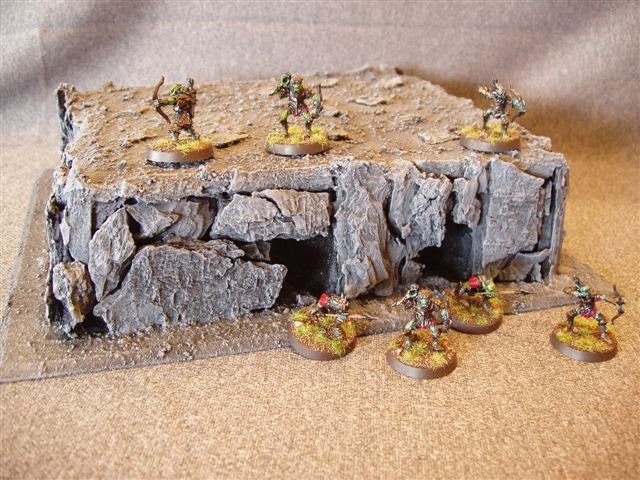 Scott's War-gaming: Moria Goblins Rocky cave