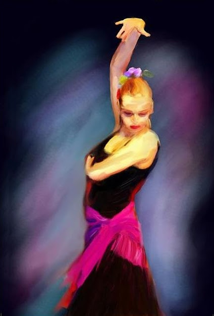 The Flamenco Dance By British Artist Pat McDonald