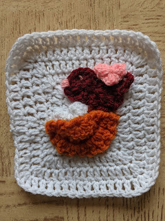 The adorable N for Nest Granny Square - a free crochet pattern from Sweet Nothings Crohet