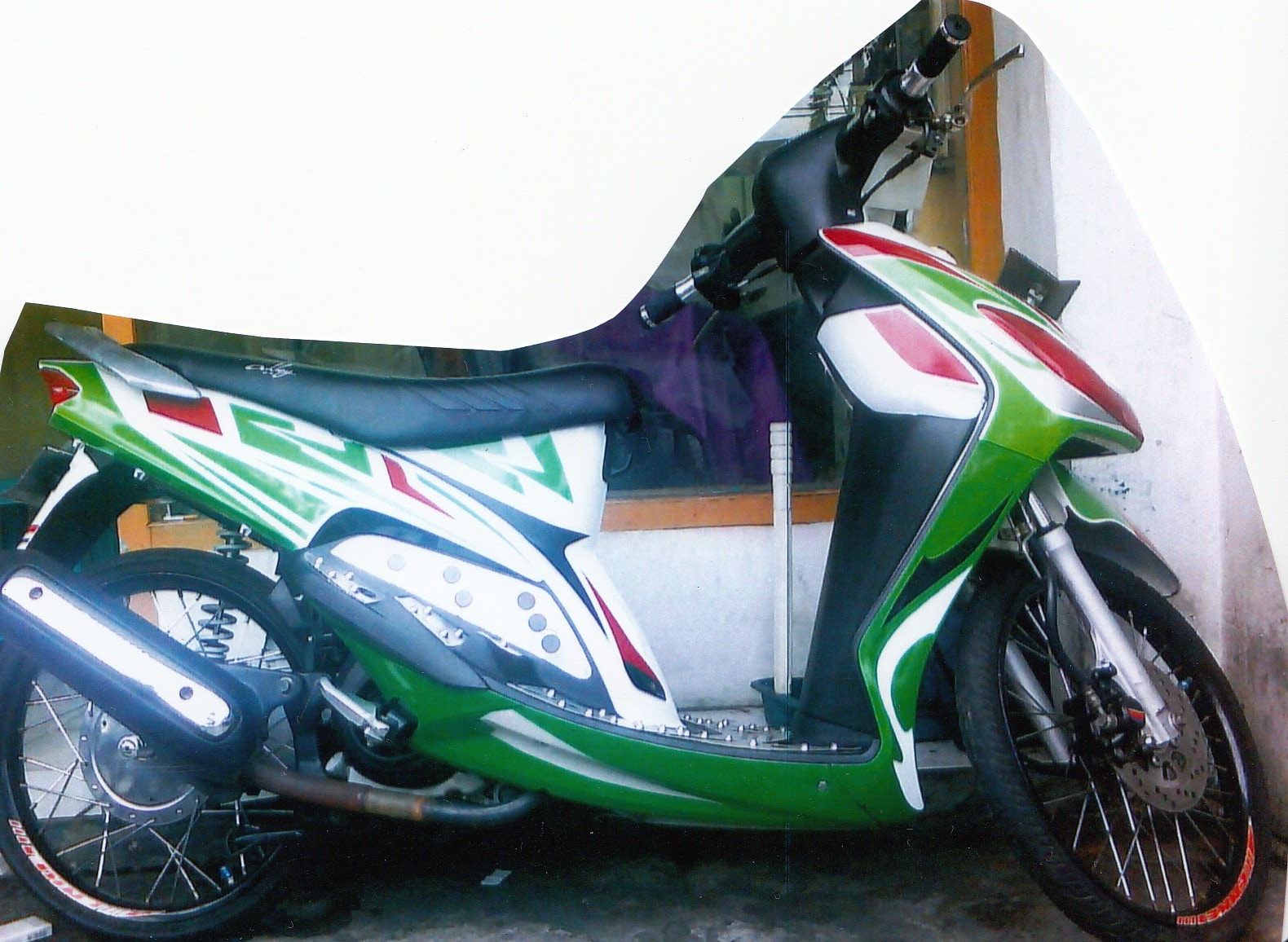 Detins Cutting Sticker Motor Yamaha Mio Cutting Sticker Si Ijo