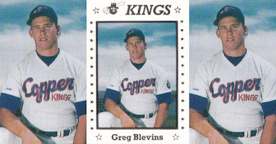 Greg Blevins 1990 Butte Copper Kings card