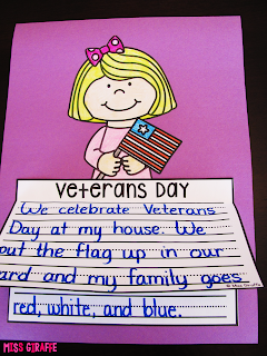 Veterans Day writing activities that are perfect no prep crafts