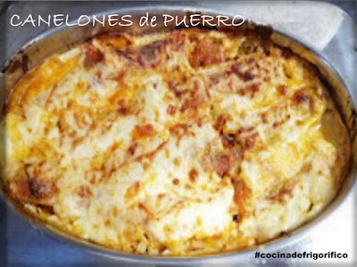 Canelones de puerro #cocinadefrigorifico