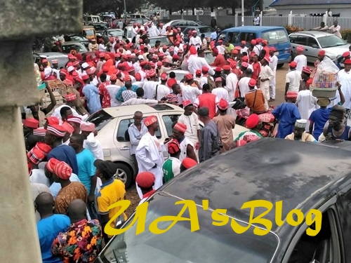 2019: Massive Supporters Take Over Abuja As Kwankwaso Declares For President Today (Photos)