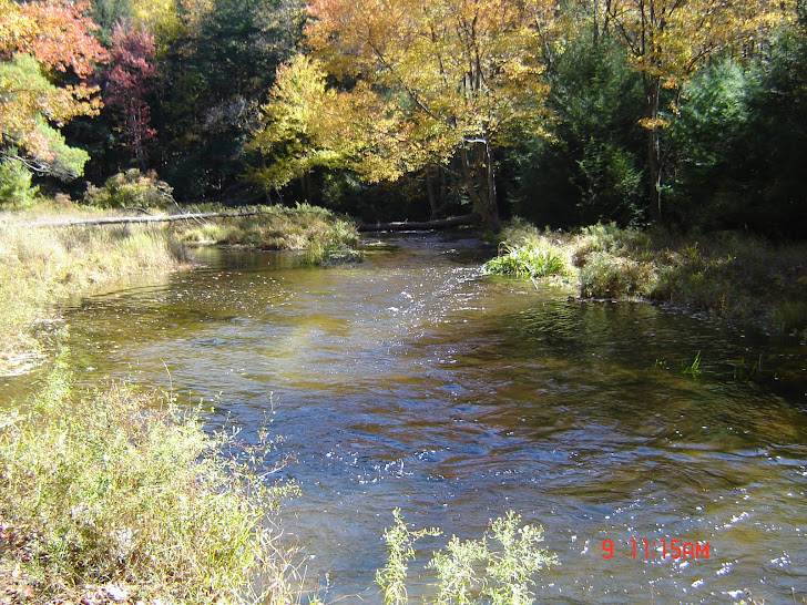 Overflow to lower lake