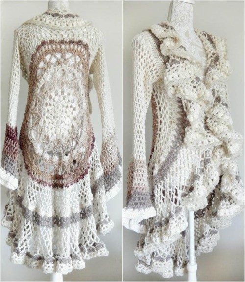 Crochet Circular Vest Sweater - Free Pattern 