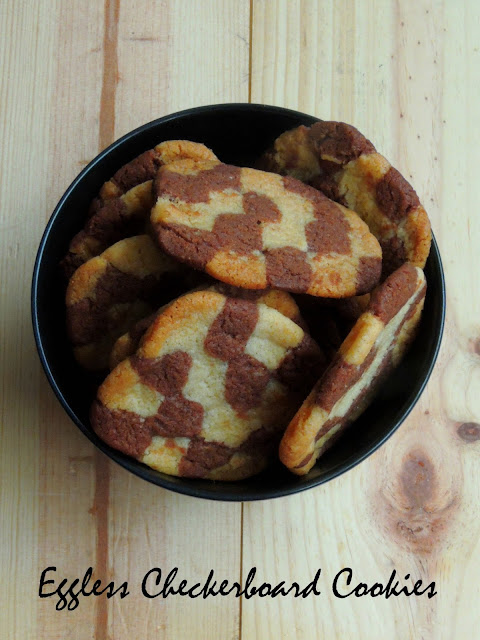 Eggless Checkerboard Cookies