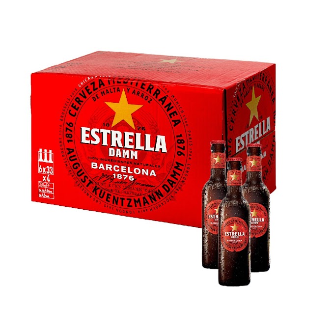 [ sohonewyork ] [BIA CHÍNH HÃNG] ESTRELLA DAMM THÙNG 24 CHAI 330ML nhập khẩu Tây Ban nha