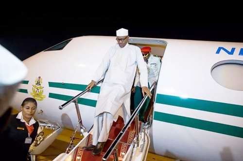 Buhari Returns to Nigeria After Vacation and Set to Embark on 3-Nation Tour of Egypt, Saudi Arabia & Qatar