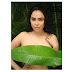 Nikita Rawal poses with a Banana Leaf!
