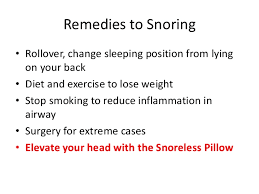 Tips To Stop Snoring