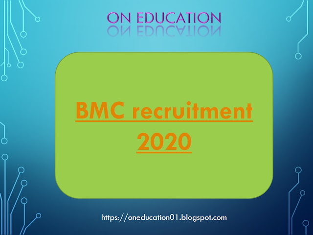 BMC recruitment 2020