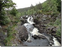 Rushing water of the Rogie Falls