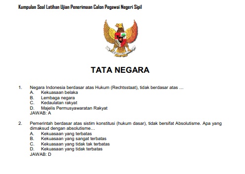  Contoh  Soal  Psikotes Cpns  Pdf 