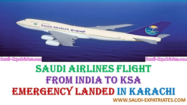 SAUDIA FLIGHT EMERGENCY LANDING