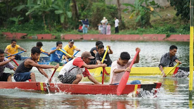 Meriahnya Selaju Sampan Lintau, Lomba Pacu Sampan yang Jadi Destinasi Wisata Baru