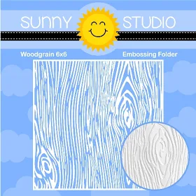 Sunny Studio Stamps: Woodgrain 6x6 Embossing Folder with Wood Embossed Texture